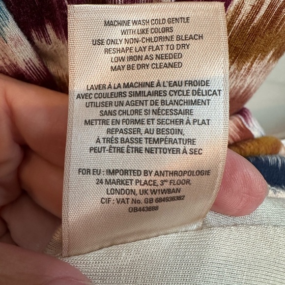 Anthropologie Maeve Colorful Sennebec Jersey Stretchy Sleeveless Dress Size M - Picture 12 of 15